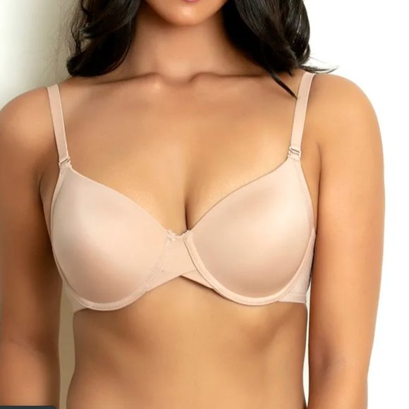 Zivame Padded Wired 3/4th Coverage T-Shirt Nude Bra - Picture 2 of 6